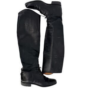 E. Vogel Leather Equestrian Riding Boots Custom Made Unmarked Size Appr. 8.5 9.5